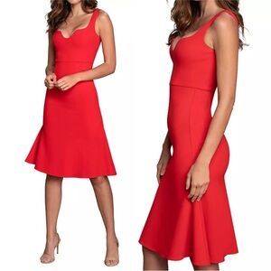 Elegant Red Sleeveless Dress